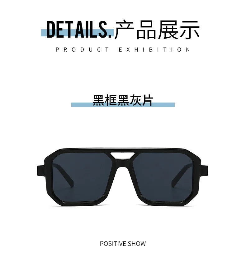 Vintage Oversized Square Sunglasses
