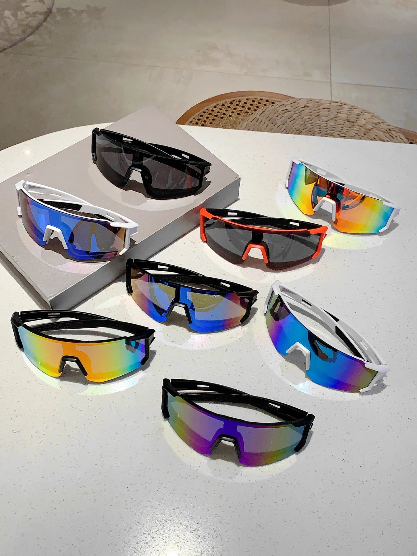 Trendy Oversized Sports Sunglasses