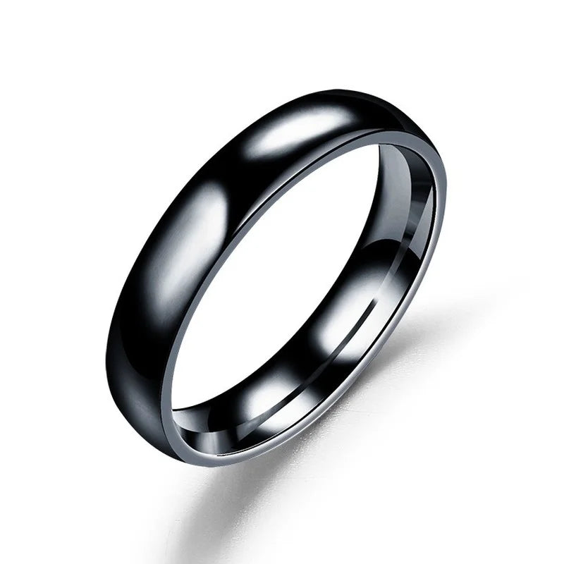 Titanium Wedding Ring – For Men & Women, Anti-Allergy, Polished