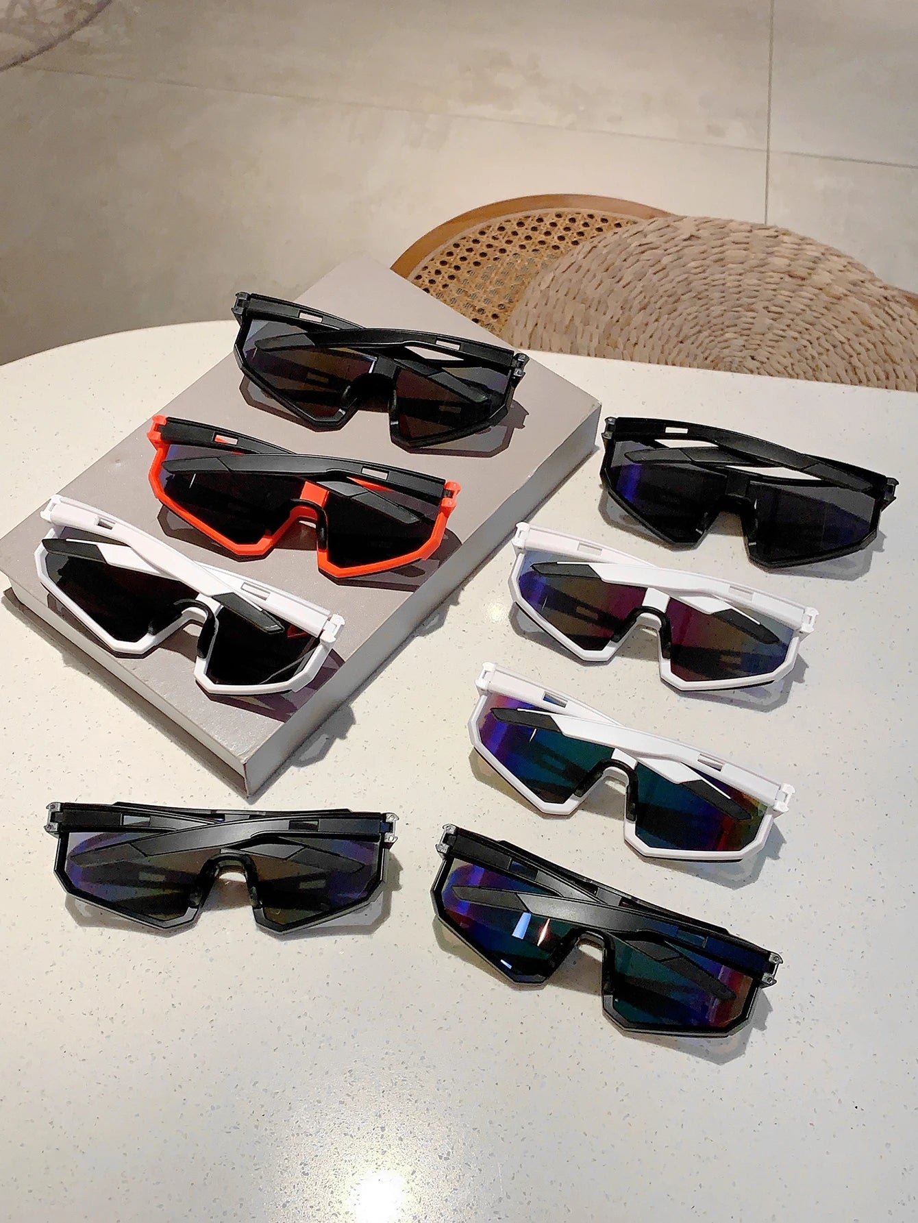 Trendy Oversized Sports Sunglasses