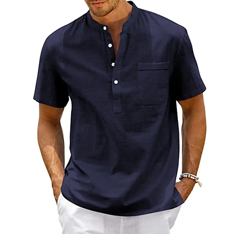 Lightweight Summer Men’s Button Shirt