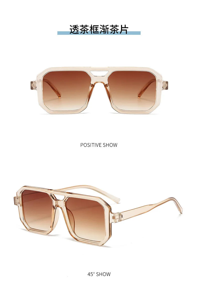 Vintage Oversized Square Sunglasses