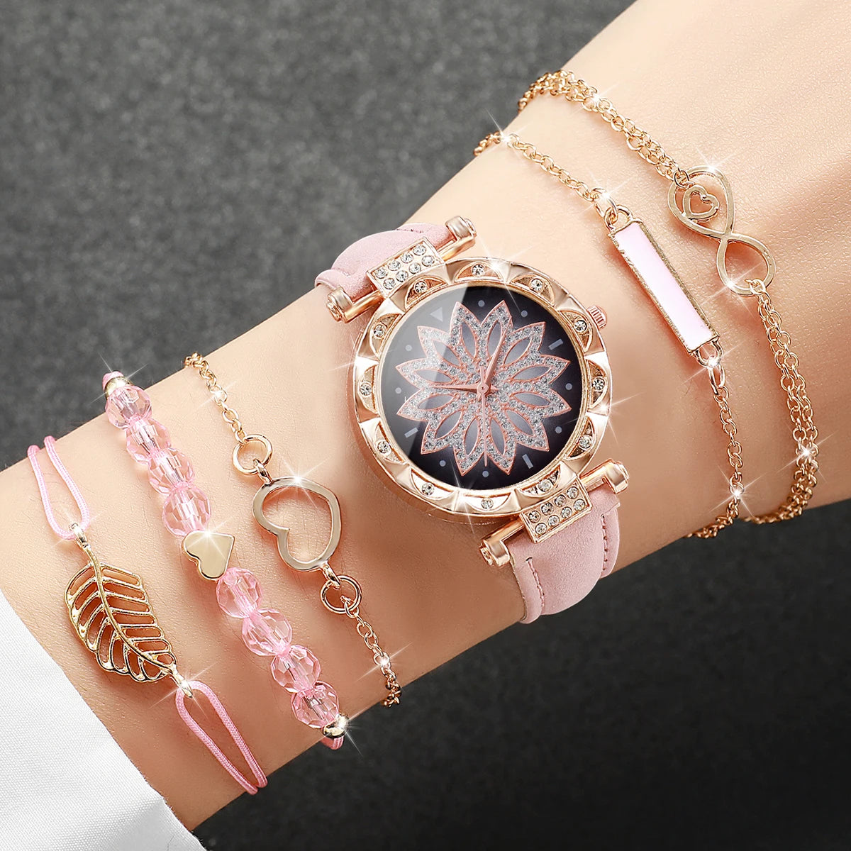 Elegant 6-piece women's watch set without box