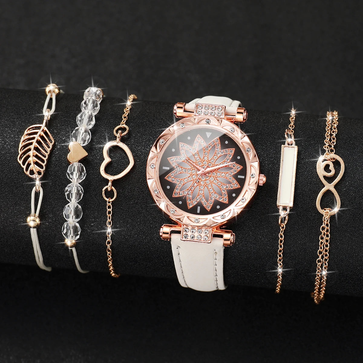 Elegant 6-piece women's watch set without box