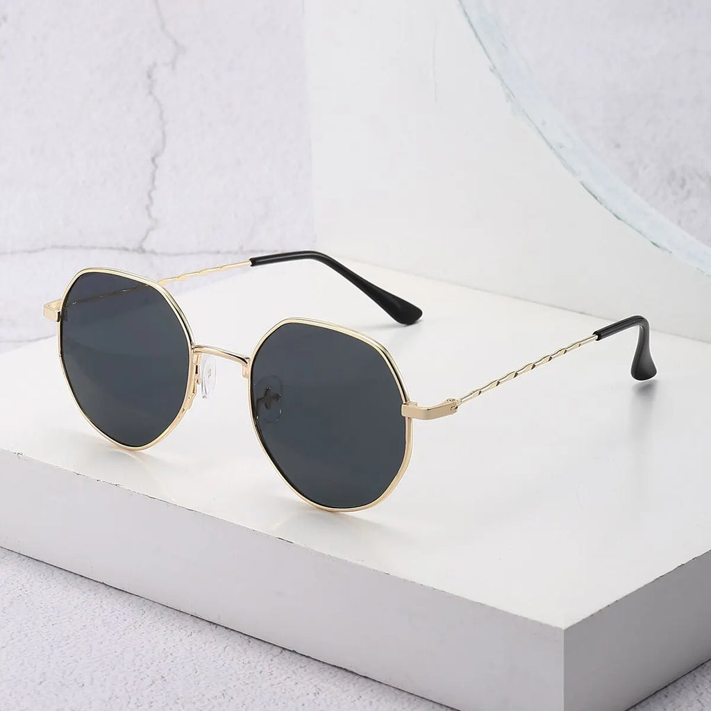 Polygon Metal Vintage Sunglasses