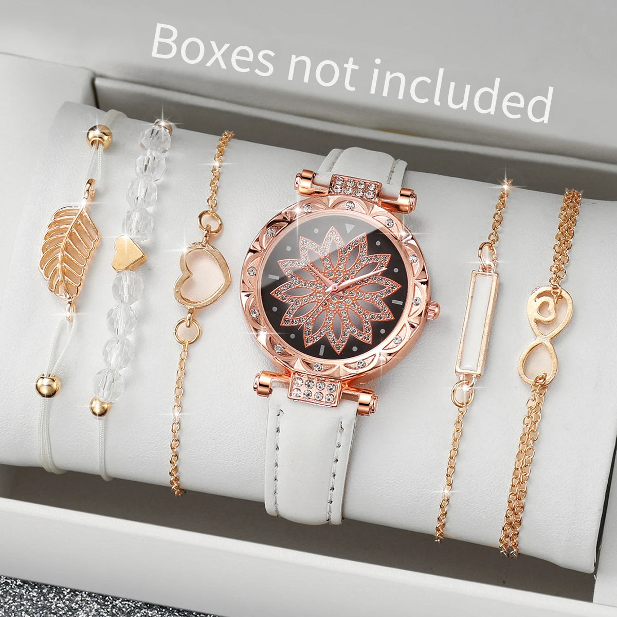Elegant 6-piece women's watch set without box