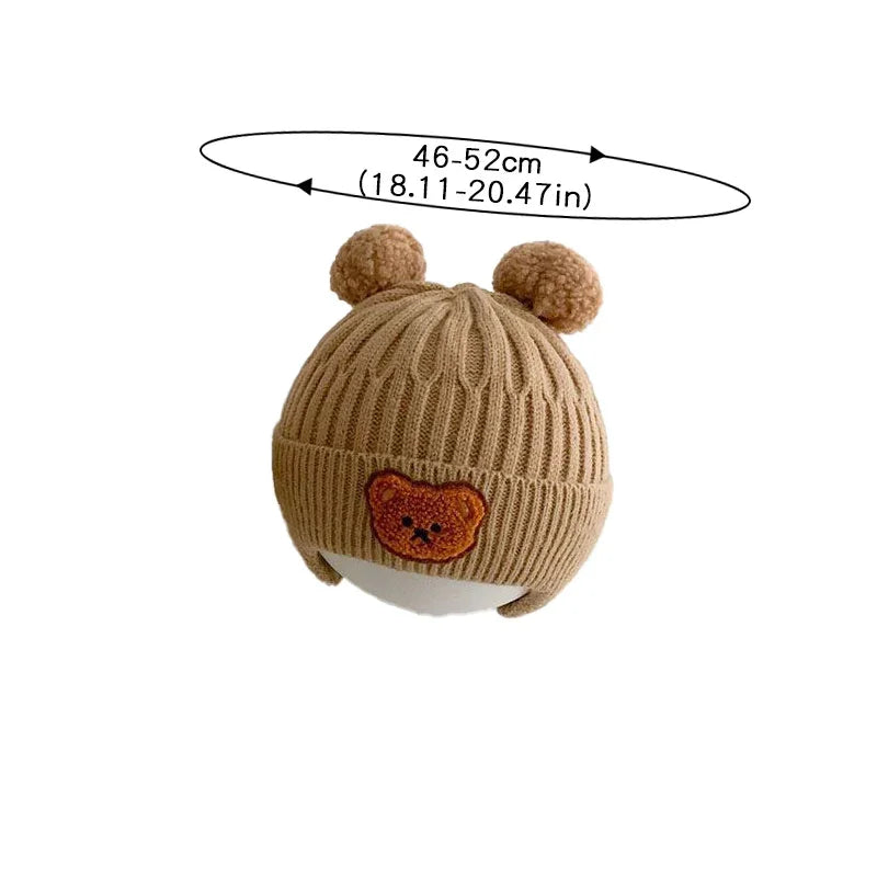 Cute Bear Knit Baby Winter Hat