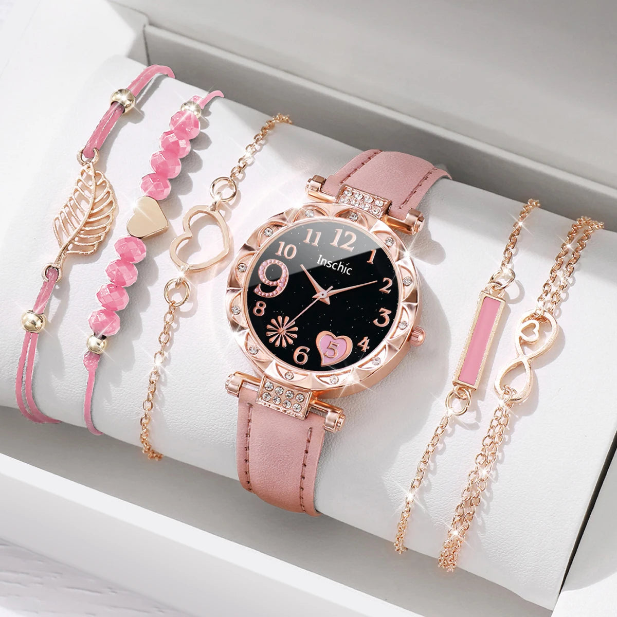 Elegant 6-piece women's watch set without box