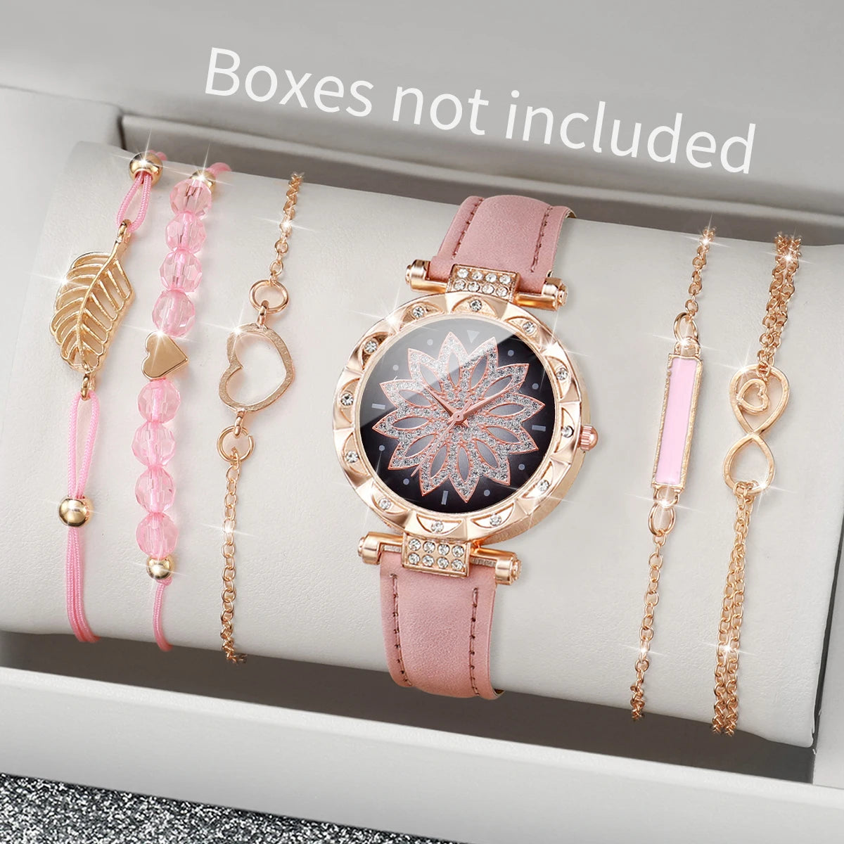 Elegant 6-piece women's watch set without box