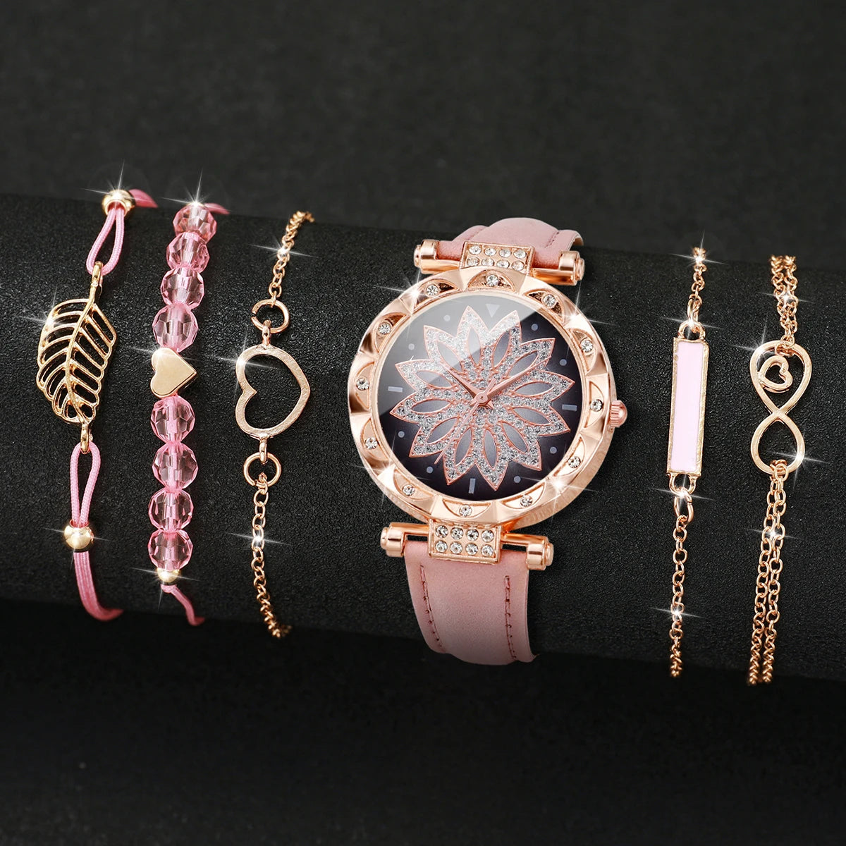 Elegant 6-piece women's watch set without box