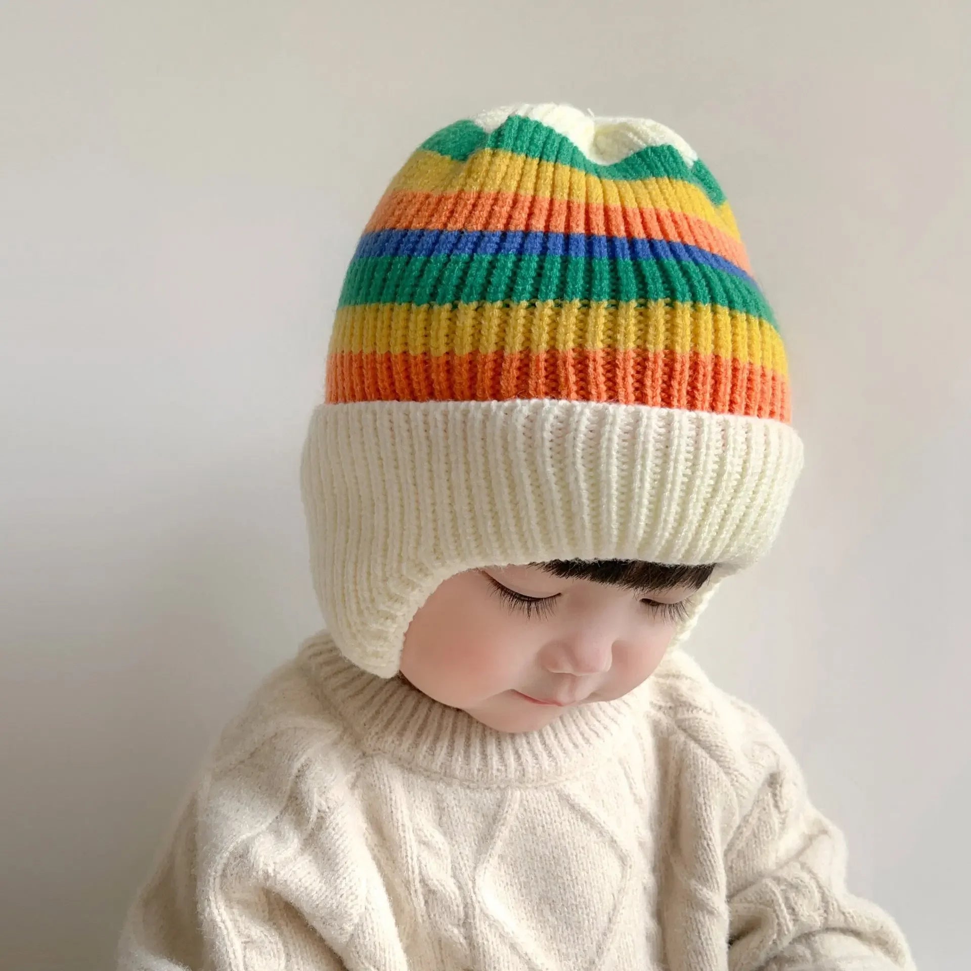 Cute Bear Knit Baby Winter Hat