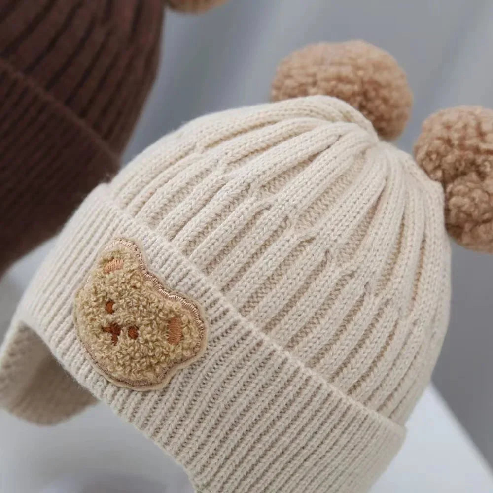 Cute Bear Knit Baby Winter Hat