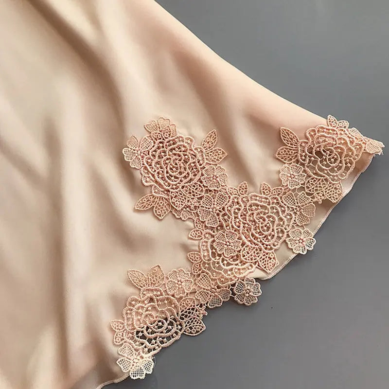 Sexy Silk Halter Nightdress
