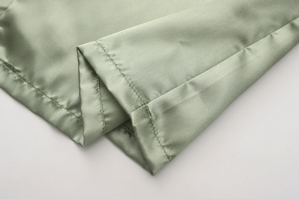 Bridesmaid Satin Robe – Grass Green